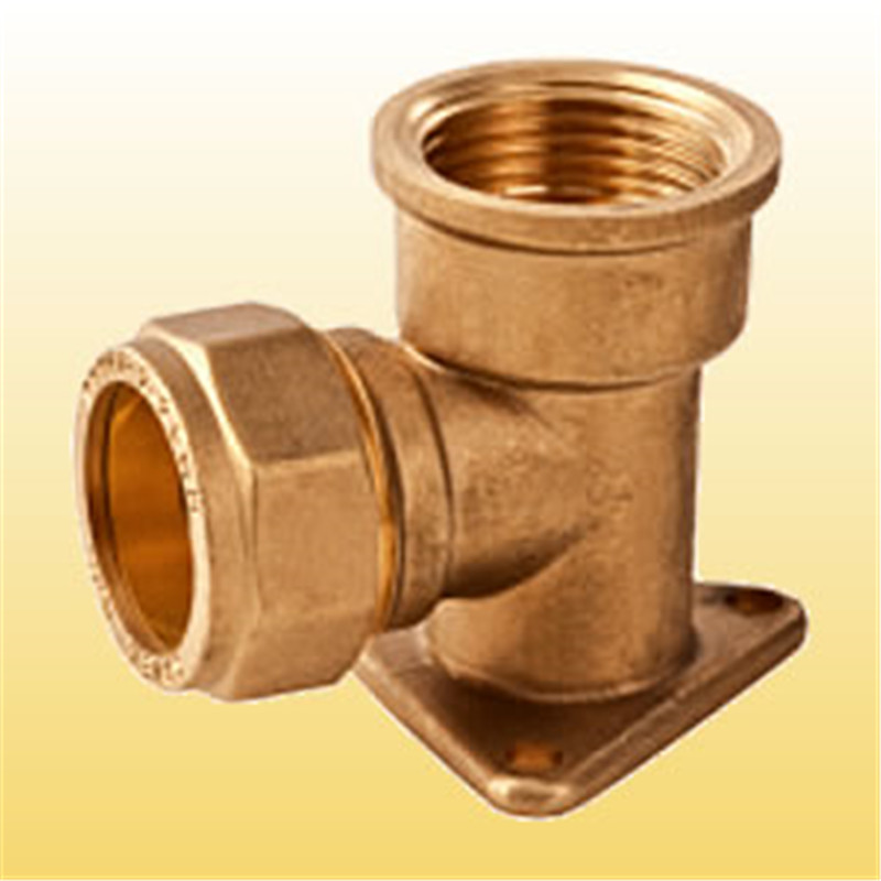 wallpalted elbow compression fitting for copper pipe