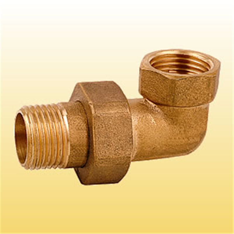 elbow union brass fitting