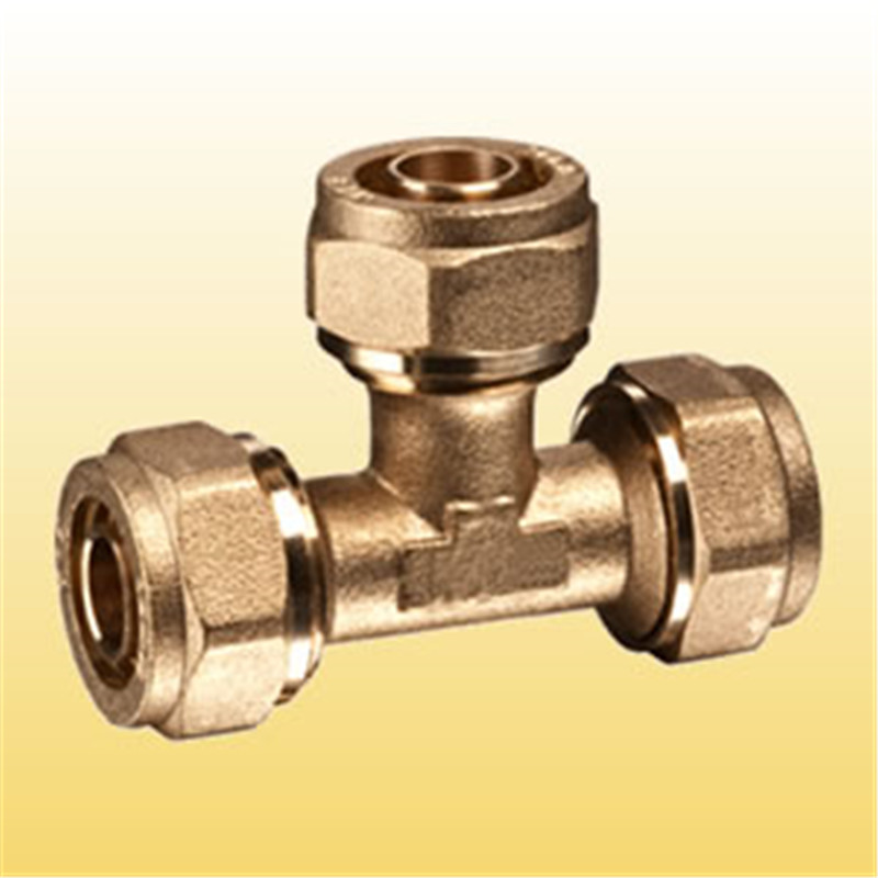 Tee brass pex pipe fittings